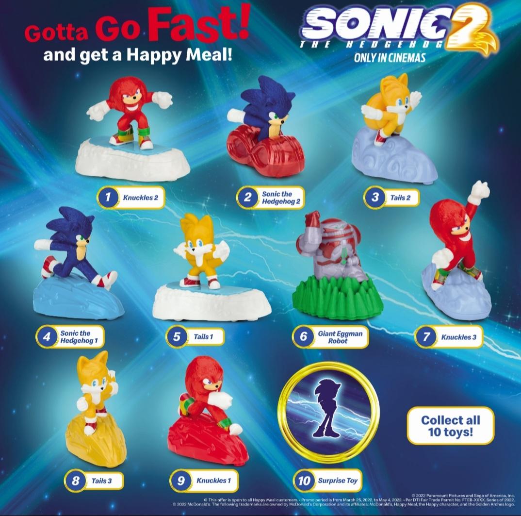 Sonic 2 Happy Meal toys are available now at McDonald’s PH, with a